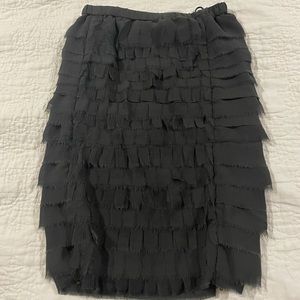 NWOT Zara unique black pencil skirt